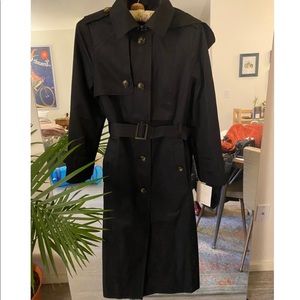 London Fog hooded trench coat